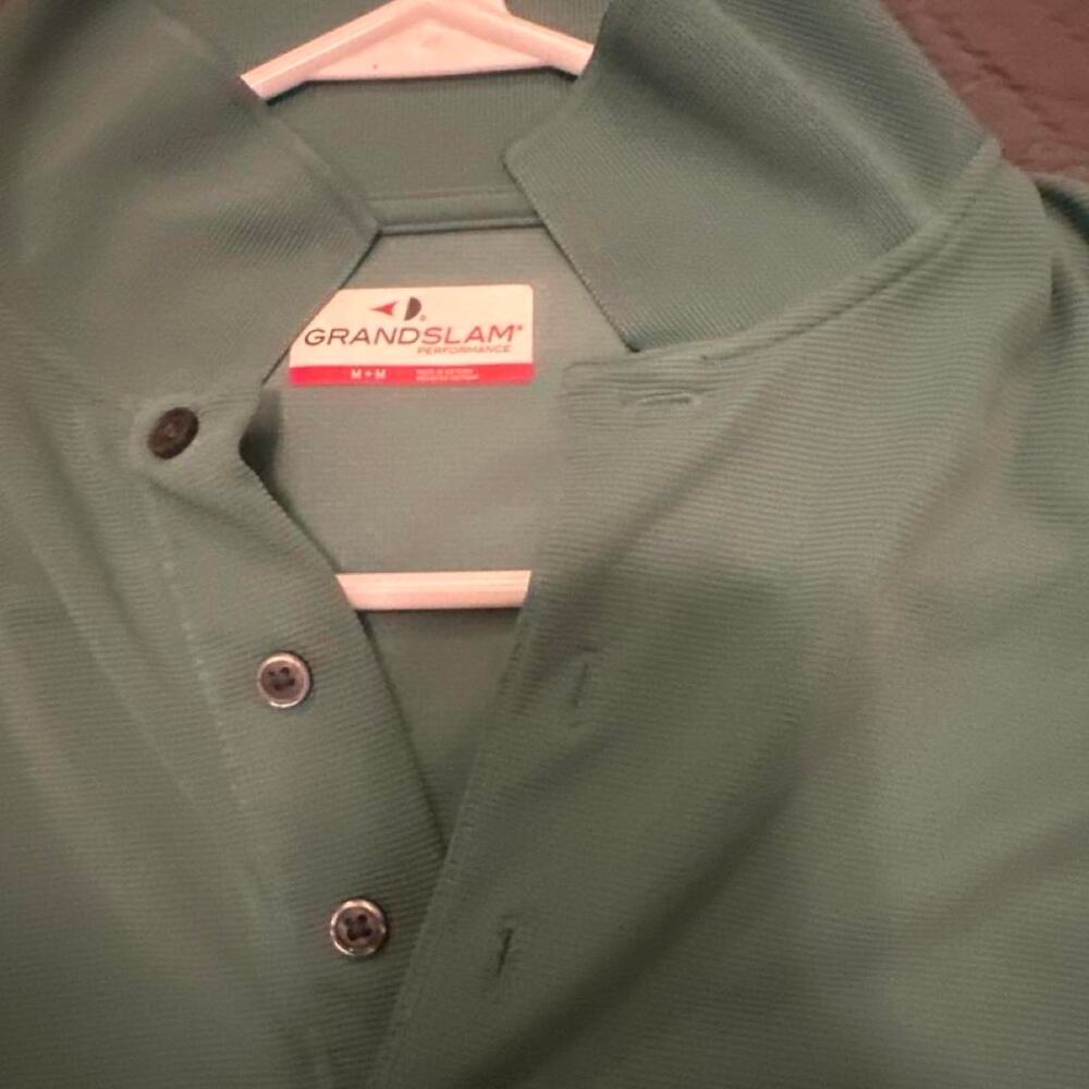 Green grand slam polo shirt